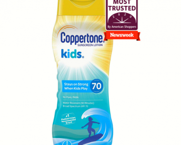 Coppertone Kids Water-Resistant Sunscreen SPF 70 8oz Bottle Only $5.98! (Reg. $11.99)