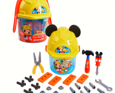 Disney Junior Mickey Mouse Handy Helper Tool Bucket Construction Role Play Set Only $7! (Reg. $15)