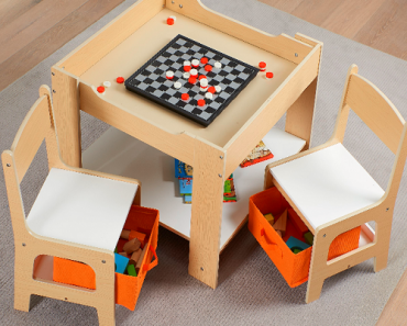 Senda Kids Wooden Storage Table and Chairs Set Only $59.98 Shipped! (Reg. $89.99)