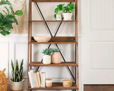 Ivy Boho 4 Tier Solid Wood Ladder Bookshelf Only $115.59 Shipped! (Reg. $160)