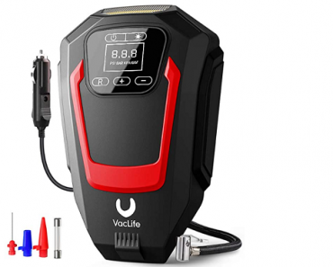 VacLife Air Compressor Tire Inflator, Auto Touchscreen DC 12V Air Pump for Car Tires, Bicycles and Other Inflatables Only $12.49! (Reg. $30) Great Reviews!