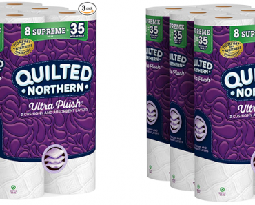 Quilted Northern Ultra Plush Toilet Paper, 24 Supreme Rolls = 105 Regular Rolls Only $20.82 Shipped!