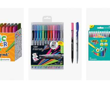 Save on BIC Markers, Mechanical Pencils, Pens, Highlighters, & More! Prices from $3.93!