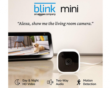 Blink Mini Compact Indoor Plug-in Smart Security Camera – Just $19.99!