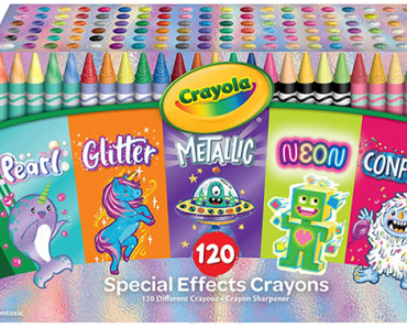 Crayola 120 Crayons in Specialty Colors, Amazon Exclusive Coloring Set – Just $19.99!