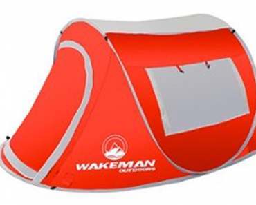 Wakeman 2-Person Pop Up Tent with Windows – Just $49.99!
