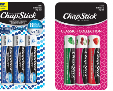 Chapstick Lip Balm (3 Pack) Sets Only $2.09 Shipped!