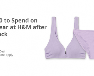 Awesome Freebie! Get a FREE $10.00 to Spend on Swimwear at H&M from TopCashBack!
