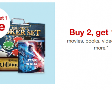 Target: Buy 2, Get 1 FREE Movies, Books, Video Games, Board Games, Puzzles, Craft & Activity Kits!