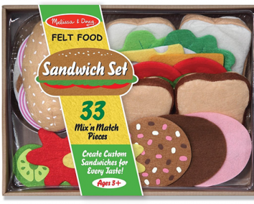 Melissa & Doug Felt Food Sandwich Play Food Set – Just $16.99! Must see – so cute!
