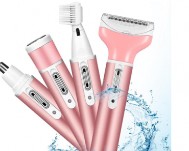 Women’s 4 in 1 Electric Shaver Rechargeable Grooming Kit Only $20.99! (Reg. $80)