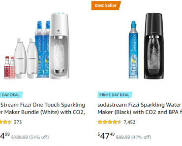 PRIME DAY! Big Discounts on SodaStream Bundles! Prices Starting at $47.49!
