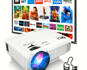 Dr. J Professional Mini Movie Projector with 100″ Screen Only $68.99 Shipped w/ coupon!