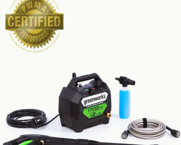 Greenworks 1700-PSI 1.2-GPM Cold Water Electric Pressure Washer Only $79 Shipped!