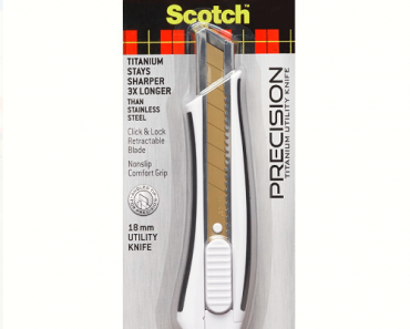 Scotch Titanium Snap-Off Utility Knife Only $3.88! (Reg. $15) Scotch Titanium Snap-Off Utility Knife Only $3.88! (Reg. $15)