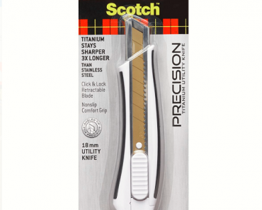 Scotch Titanium Snap-Off Utility Knife Only $3.88! (Reg. $15)