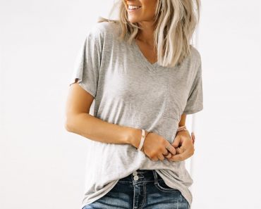 Slouchy Pocket Tee – Only $14.99!