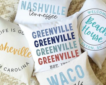 Personalized Hometown Pillow Cover – Only $18.99!