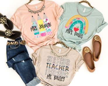 Personalized Fun Teacher Tees – Only $19.99!