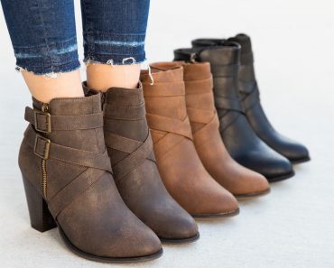 Strappy Double Buckle Booties – Only $20.99!