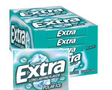 EXTRA Polar Ice Sugarfree Gum, 15 Sticks (Pack of 10) – Only $6.24!