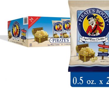 Pirate’s Booty Aged White Cheddar Cheese Puffs, 24 Count – Only $7.58!