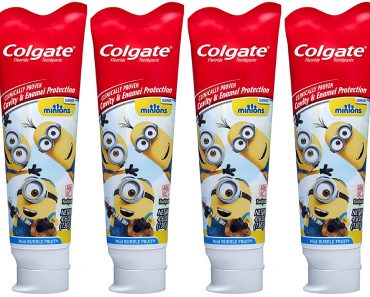 Colgate Kids Toothpaste featuring Minions (Pack of 4) – Only $7.35!