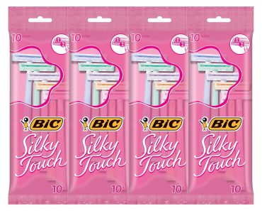 BIC Silky Touch Women’s Twin Blade Disposable Razor (Pack of 8) – Only $14!