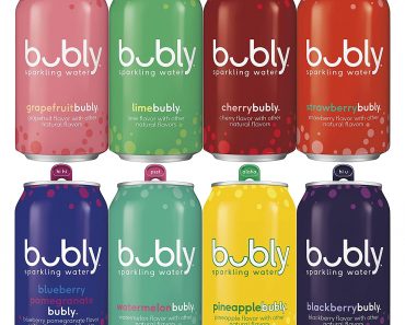 Bubly Sparkling Water Fizzy Sampler Variety, 12 Fl Oz (Pack of 18) – Only $8.18!