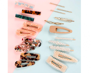 CUTE Beaded and Acrylic Hair Clips – 20 Pieces – Just $8.99!