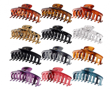 12 Large Hair Claw Clips – Just $7.99!