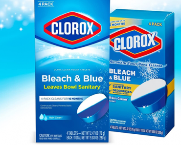 Clorox Ultra Clean Toilet Tablets Bleach & Blue – 4 Count – Just $5.27!