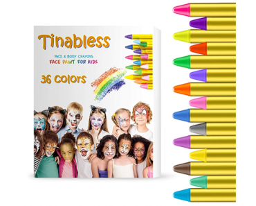 36 Color Face Paint Crayons – Just $6.99! Think Sports Events!