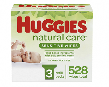 HUGGIES Natural Care Baby Wipes, 3 Packs, 528 Total Wipes – Just $10.79 Shipped!