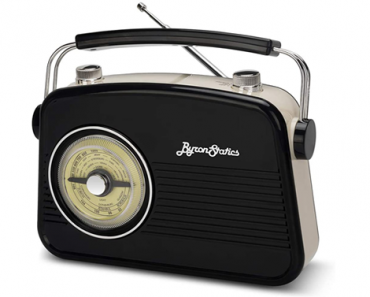 Byron Statics Portable Vintage Retro AM FM Radio with Built in Speakers – Just $19.99!