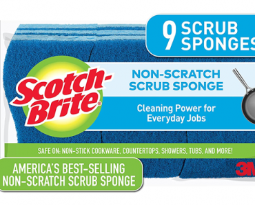 Scotch-Brite Non-Scratch Scrub Sponges, 9 Scrub Sponges – Just $4.16!