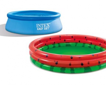Save up to 52% on select Intex swimming and wading pools!