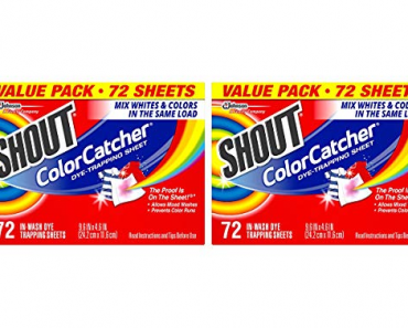 Shout Color Catcher – 72 ct – Just $6.96!