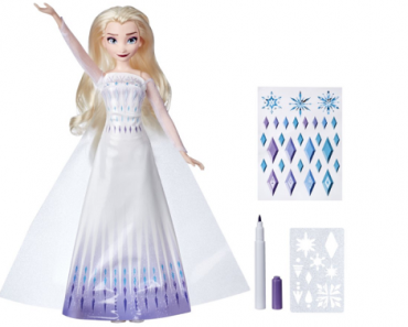 Disney’s Frozen 2 Design-a-Dress Elsa Doll with Stickers, Marker, and Stencil Only $9.99! (Reg. $20)