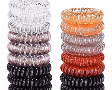 17 Pack No Crease Spiral Hair Ties Only $6.30!