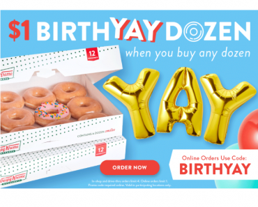 Krispy Kreme: Buy 1 Dozen Get 1 Dozen for $1.00! TODAY ONLY!