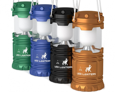 LED Camping Lantern/Flashlights – 4 Pack – Just $19.99! Emergency or camping lights!