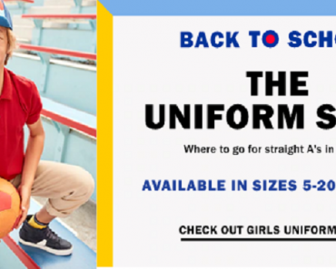 Old Navy: Kid’s Uniform Sale! Polo Shirts Only $5, Pants $12 & More!