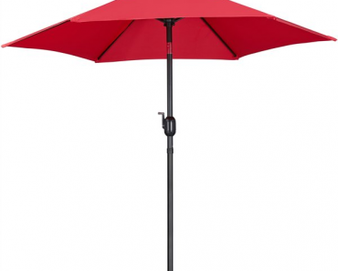 SmileMart 7.5ft Patio Umbrella with Crank and Tilt Only $35.99!