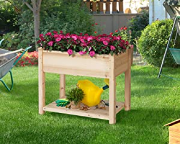 Elevated Wooden Garden Bed Kit Only $58.79 Shipped!