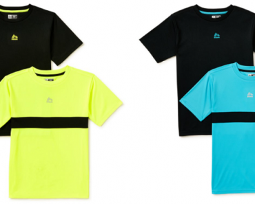 RBX Boys’ Neon Performance T-Shirts, 2-Pack, Sizes 8-20 Only $7.00! (Reg. $15) That’s Only $3.50 Each!