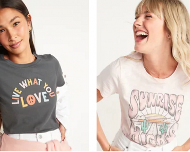 Old Navy: Women’s Tees Only $5, Boys & Toddlers Tees Only $4! Today Only!