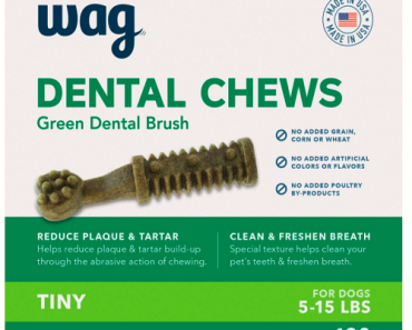Wag Dental Dog Treats to Help Clean Teeth & Freshen Breath Only $7.54! (Reg. $16.67)