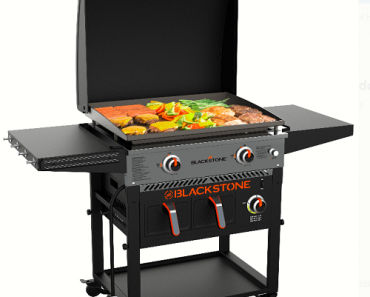 Blackstone 2-Burner 28″ Griddle with Electric Air Fryer and Hood Only $397! (Reg. $450)