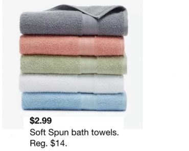 Sunham Soft Spun 27″ x 52″ Cotton Bath Towels Only $2.99! (Reg. $14) Macy’s Black Friday in July Special!